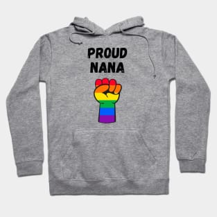 Proud Nana Rainbow Pride T Shirt Design Hoodie